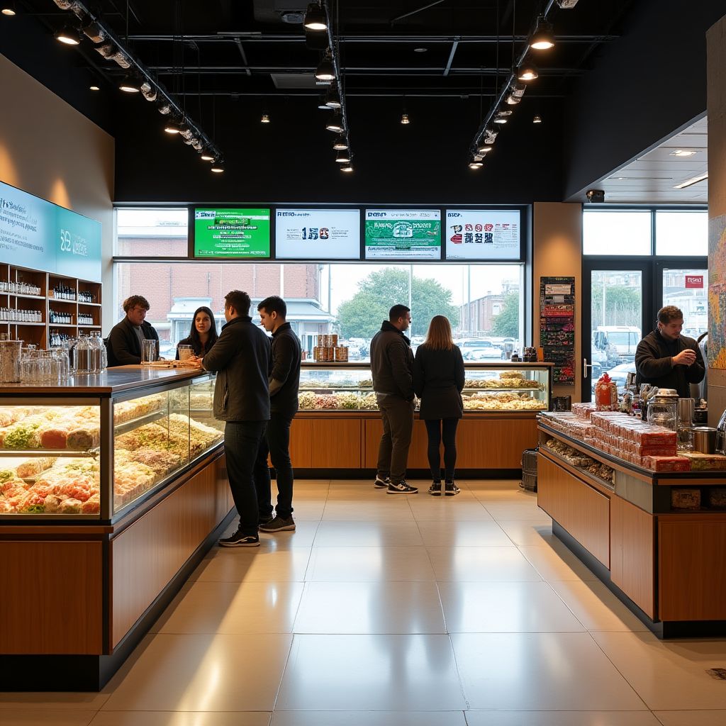 Interior de tienda YPF Full